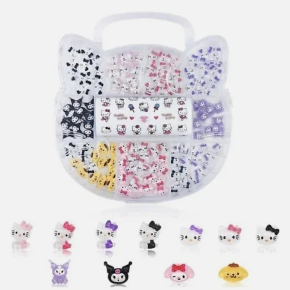 2/$10 Hello Kitty Nail Charms Stickers Kawaii Nail Art kuromi - Picture 1 of 5